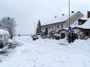 verschneite Westheimerstrasse